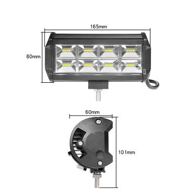 China Best Selling Plastic 96W 6pcs LED Car Work Light Bar 12v Car Led Lights 18w 36w 96w Led Work Light for sale