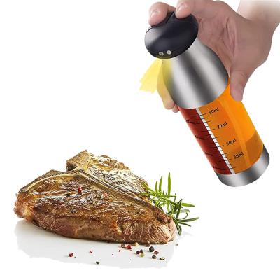 China Portable Viable Kitchen Olive Mister Spray Bottle Vinegar Spout Oil Sprayer Double for Cooking for sale