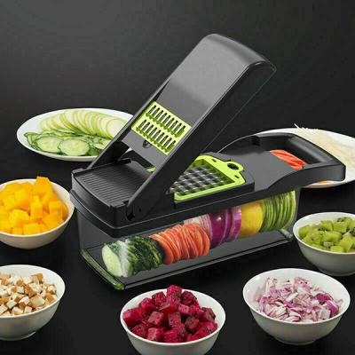 China Sustainable Kitchen Food Chopper Onion Fruit Dicer Chopper Vegetable Veggie Slicer for sale