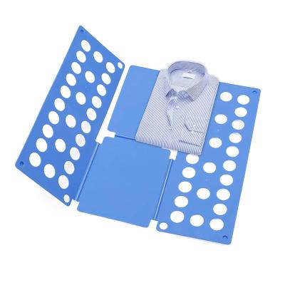 China PP Clothes Folding Plastic Board Laundry Folder Goods Clothes Folder Machine Fits T-Shirts Clothing Pants Towels For Easy Storage for sale