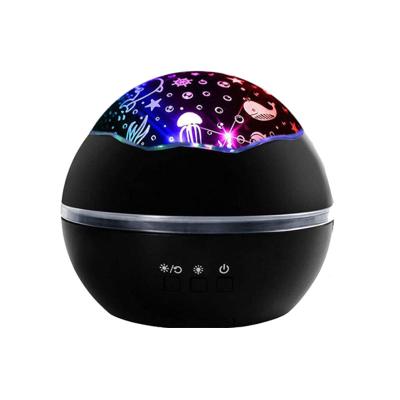 China Modern Night Light Projector Kids Star Night Light Ocean Projection Lights Colors Changing Lamp 360 Degree Rotating Warm Sleep Lig for sale