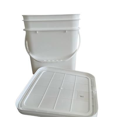 China Custom 8 L Tamper Proof 10L Round Plastic Container Pails Fit Plastic Pail for sale