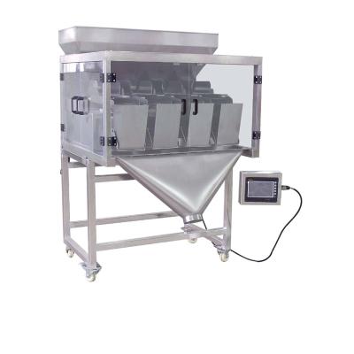 China Food factory sale low price manifold weigher 4 head linear for potato chips multihead weigher for sale