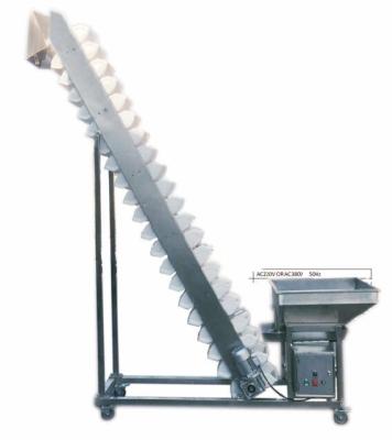 China Stable Performance Inclined Bucket Conveyor Tea Leaf Elevator Price Battery Motor for sale