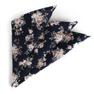 China Wholesale Square Mens Pocket Patttern Jacquard Dacheng Flower Cotton Printed Wedding Handkerchief for sale