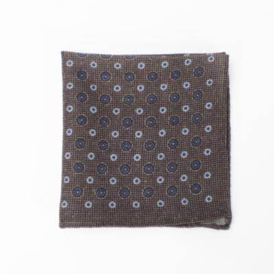 China 100% High Quality Jacquard Wool Gray Pocket Square In Fashion Design for sale