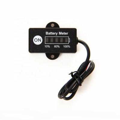 China 12V/24V Motorcycle or Motorbike Car Vehicle Digital Electric Battery Indicator with 5 Segment LED Lead 12V 24V for sale