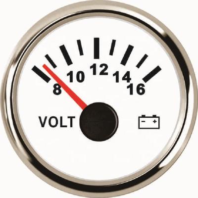 China 52mm Analog Voltmeter Gauge 12V Car Generator Voltage Indicator Voltmeter With Backlight 52mm for sale