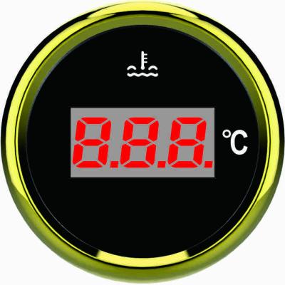 China ELING 52mm Digital Water Temperature Gauge 40-120 Degree 12/24V With Stainless Cover 52mm for sale