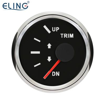 China ELING Navy 52mm Balance Gauge Meter 167-10ohm Show UP-DN With Stainless Cover 12V 24V 150 HP for sale