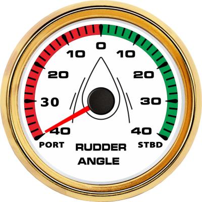 China ELING 85mm Marine Rudder Angle Indicator Meter 0-190ohm with 8 color indicator light 85mm for sale