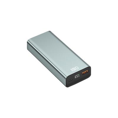 China 2021 Portable Small Size 10000mAh Powerbank Fast Charging 45W Palladium Metal Power Bank For MacBook for sale