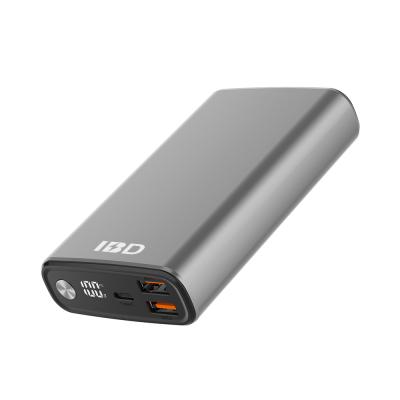 China IBD 15000mah PD65W LED display 65w power bank digital display POWER BANK fast charging for macbook for sale