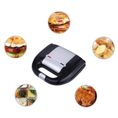 China Easily Cleaned 2 Slice Thermostatically Controlled Electric Grill Grilled Sandwich Maker for sale