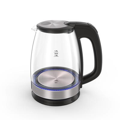 China 360 Degree Rotation Stainless Steel Water Base 1.7L Electric Kettle for sale