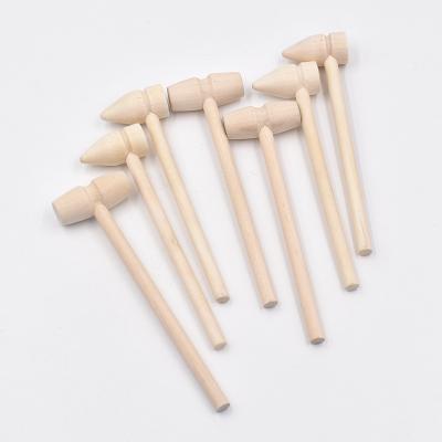 China Europe Custom Wooden Mini Toy Hammer For Candy Mallet Kids Chocolate Opens Product Crafts for sale