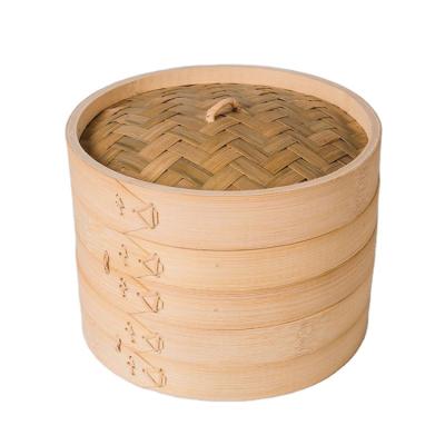 China China Manufacture Quality Sustainable Basket Food Dim Sum Steamer Bamboo for sale