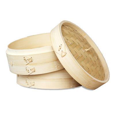 China Sustainable Manufacturers Direct Small Bamboo Basket Steamer For Cooking for sale