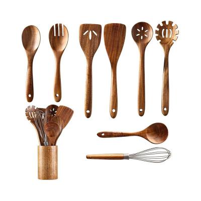 China Amazon Sustainable Selling Wooden Kitchen Utensils SET Tools for sale