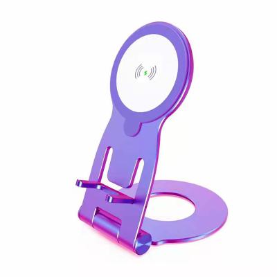 China Smart Adjustable Innovative Desktop Foldable Stand Mobile Phone Bracket Mobile Phone Bracket Aluminum Alloy Folding Phone Holder Stand for sale