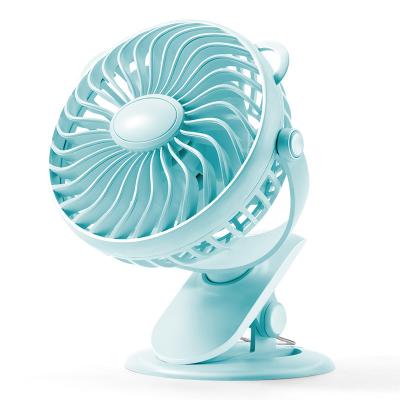 China Mini Portable Fan Electric Fan 3 Wind Speeds 1200mah Rechargeable Battery 360 Adjust Clip Desktop Fan Portable Room USB Outdoor Clip Fan for sale