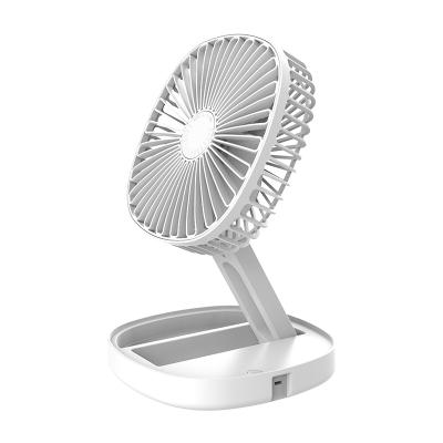 China Desktop Portable Fan Home Appliances Gifts Summer Fan Handfree Rechargeable USB Powered Fan Protable Folding Charging Table Fan for sale