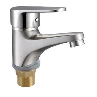 China Thermostatic Faucets Hot Sale Swept Basin Faucet Deck Mounted Basin Hot Cold Water Mixer for sale