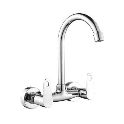 China Thermostatic Faucets High Quality Durable Using Various Double Handle Faucet 304 Stainless Steel Kitchen Faucet for sale