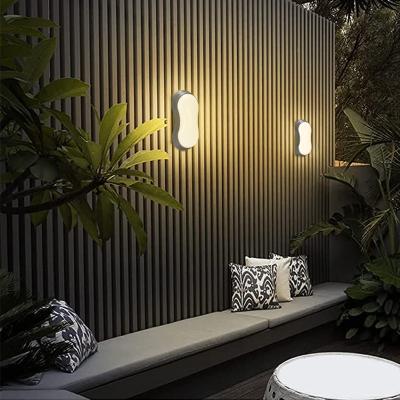 China Unique Design Polycarbonate PC Housing Waterproof Outdoor IP65 Wall Lamps 12W 18W 24W Led Outdoor Wall Light For Garden for sale