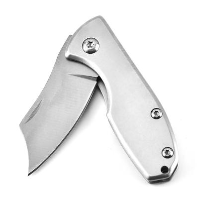 China Non-variable In Stock Stainless Steel 3Cr13 Handle Folding Blade Side Lock Folding Mirror Polished Pocket Knife for sale