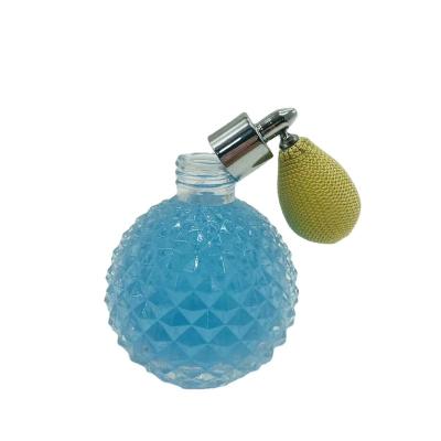 China Luxury Personal Care 100ml Glass Perfume Bulb Atomizer With Mesh Spray Bulb Atomizer Glass Perfume Bottle for sale