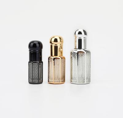 China Wholesale Recyclable 3ml 6ml 12ml Attar Mini Arabic Perfume Bottles Laser Cutting Glass Perfume Oil Bottle for sale