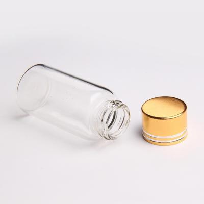 China Hot Sale Custom Size Perfume Sample Bottle Transparent Medicine Bottle With Cork Glass Tube Vial With Cork for sale