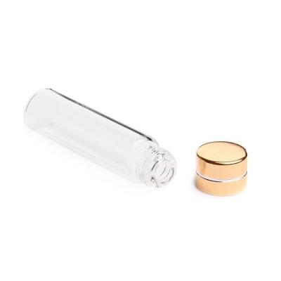 China Perfume Sample Bottle Wholesale Wide Mouth Screw Thread Short Vial With Write On Spot for sale