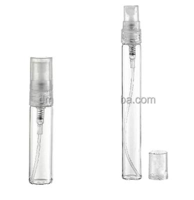 China Shower Gel Free Sample Perfume Bottle 5ml Square Glass Spray Bottle For Sale for sale