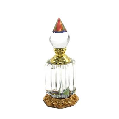 China Wholesale Europe Attar Glass Bottle Crystal Oil Perfume Bottles With Clear Glass Stick for sale