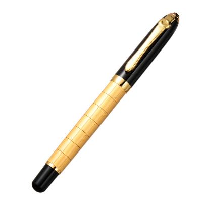 China Lapicero Gold Metal Normal Luxury Roll Pen Business Signature Pen With Logo Customized Stationery Supplies for sale