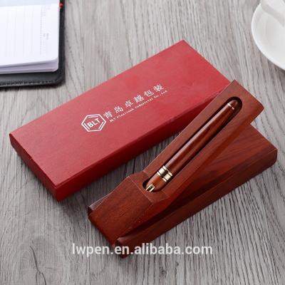 China Hotel and Resort Stationery Metal Clip Wooden Pen Set Office Gift Promotional Elegant Pen Box for sale