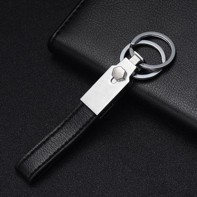 China Decorate Key Chain Good Quality Leather And Metal Custom Car Logo for sale