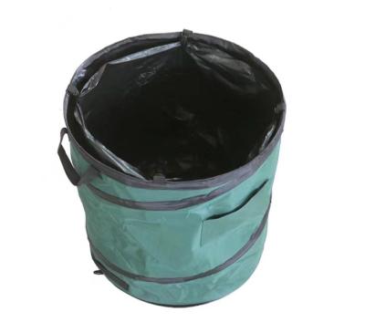 China Eco-friendly Portable Outdoor Picnic Leaf Bucket Folding Driving Garden Driving Folding Camping Trash Can Trash Can for sale