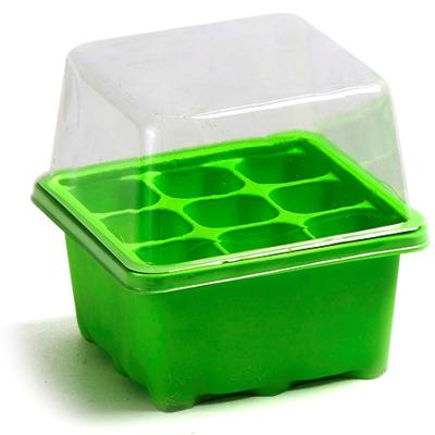 China High Quality Eco-friendly 9 Cell Green House Grow Kit Garden Seedling Tray Nursery for sale