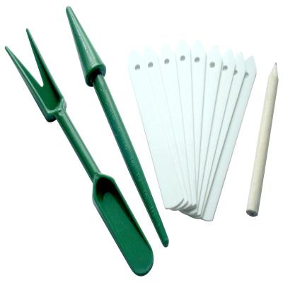 China Large Exporter Mini Garden Convenient Markers Reusable Plastic Hook Plant Label Set for sale