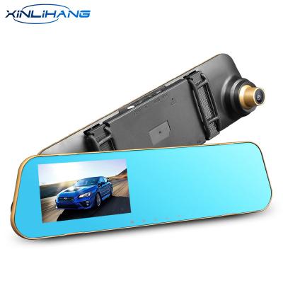 China Full HD 4.3 Inch Waterproof Car Rear View Mirror Digital Dual Lens1080p VCR Camera Car DVD Player Camcorder Dash Cam for sale