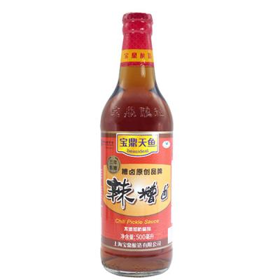 China 500ml Chili Pickle Sauce Baoding Tianyu Hot Light Brown Beauideal Chili Pickle Sauce for sale