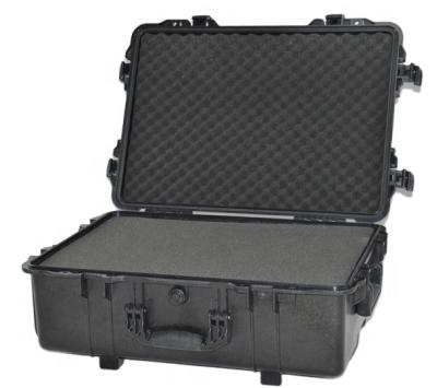 China Hard Equipment Protective Large Size Plastic Carry Case With Wheels And Customized Foam for sale