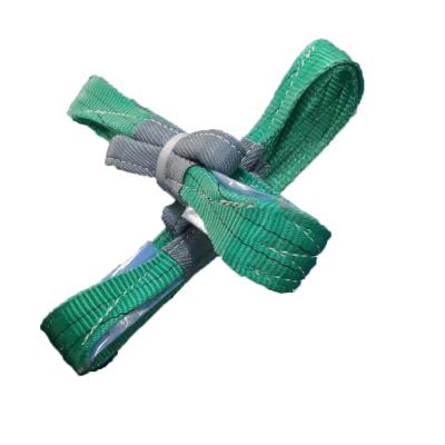 China 8:1 6:1 5:1 Sling Belt Polyester Web Sling Safety Factor Lifting Flat Webbing Sling Belt for sale