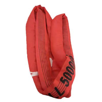 China Goods JULI Polyester Round Lifting Sling Soft And Lightweight Synthetic Fiber Flat Sling for sale