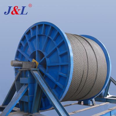 China Construction JULI API 6*36WS+IWRC round wire used in blast furnace hoisting steel wire rope for cableway for sale