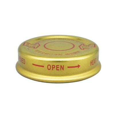 China Non OEM Spill Honey Jar Metal Button Lids Aluminum Tinplate Caps Glass Bottle Screw Cap for sale