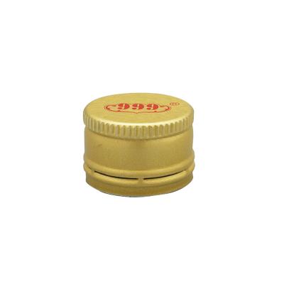 China OEM Whiskey Metal Shrink Jar Lid 28mm Ropp Pilfer Proof High Quality Aluminum Wine Cap for sale